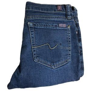 7 For All Mankind Roxanne Skinny Womens Jeans Tag 14 Girls W26xL30 Blue Low-Rise